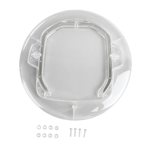 REXVTNS Transparent Auto - Closing Cat Door | ABS Pet Door for Solid/Hollow Interior Doors | Unrestricted Entry for Cats | Dog - Deterrent Design with Smooth Edges von REXVTNS