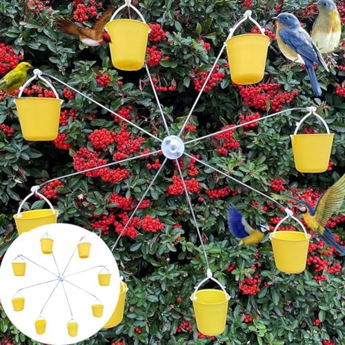 REXVTNS Windmühlenvogelfutterleiter, Ferris -Rad -Vogelfutterleiter, Hummiingbird -Feeder für Outdoors, dynamisches Design endloser Spaß im Freien im Freien im Freien mit 8 Eimern REXVTNS Windmühlenvogelfutterleiter, Ferris -Rad -Vogelfutterleiter, Hummiingbird -Feeder für Outdoors, dynamisches Design endloser Spaß im Freien im Freien im Freien mit 8 Eimern von REXVTNS