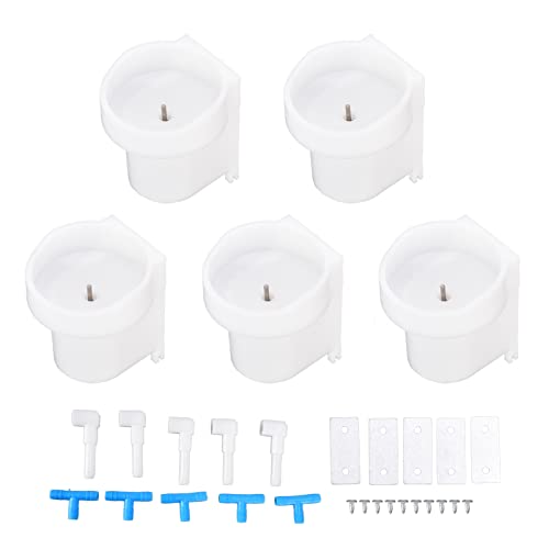 Rabbit Drinking Bowl | Hanging Water Bowl for Rabbits/Foxes/Minks | Bite - Strong & Temperature - Stable | Glossy Smooth Design | Easy Install with Screw Kit von REXVTNS