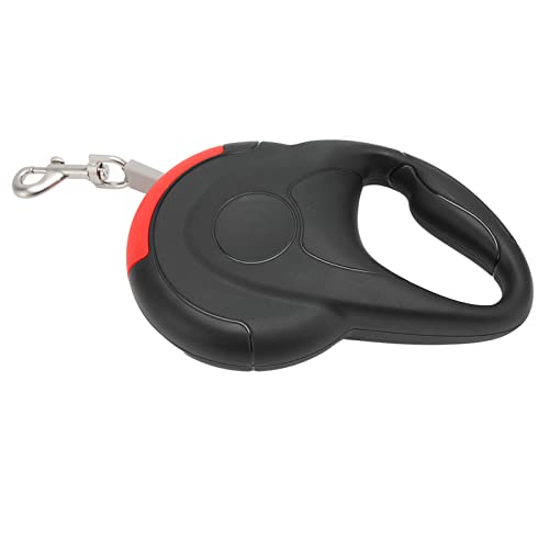 Retractable Dog Leash | 360° Twist - Less Rotation & 60kg Reinforced - Protected | Auto Locking Pet Leash for Small/Medium Dogs | 3 - Yard Nylon Rope with Ergonomic Handle (Black Red) von REXVTNS
