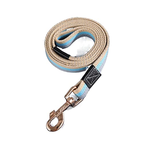 Grundlegende Hundeleine Langlebig Große Hundelauf-Trainingsleine Baumwolle Haustierleine for Kleine Mittelgroße Hunde Verlängertes Zugseil (Color : Blue, Size : 1.5cm Width (1.5M)) von REYNEM