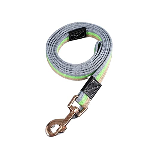 Grundlegende Hundeleine Langlebig Große Hundelauf-Trainingsleine Baumwolle Haustierleine for Kleine Mittelgroße Hunde Verlängertes Zugseil (Color : Green, Size : 1.5cm Width (1.5M)) von REYNEM