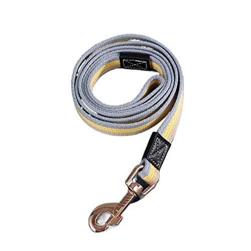 Grundlegende Hundeleine Langlebig Große Hundelauf-Trainingsleine Baumwolle Haustierleine for Kleine Mittelgroße Hunde Verlängertes Zugseil (Color : Yellow, Size : 1.5cm Width (1.5M)) von REYNEM