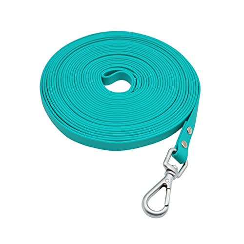 Hundeleine, Lange PVC-Leinen, Leicht Zu Reinigende Traktionsleine for Kleine, Mittelgroße, Große Hunde, Gehtraining, Haustierleinen, Wasserdicht (Color : Green, Size : 2XL 15m) von REYNEM