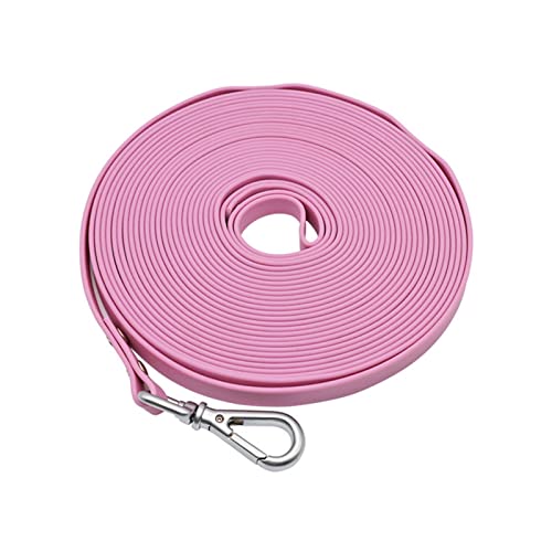 Hundeleine, Lange PVC-Leinen, Leicht Zu Reinigende Traktionsleine for Kleine, Mittelgroße, Große Hunde, Gehtraining, Haustierleinen, Wasserdicht (Color : Purple, Size : 3XL 20m) von REYNEM