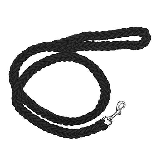 Nylon-Hundegeschirr-Leine for Mittelgroße Hunde Führt Haustiertraining, Laufen, Gehen, Sicherheit, Bergsteigen, Hundeleinen, Seilversorgung (Color : Black130cm, Size : Diameter1.5cm) von REYNEM