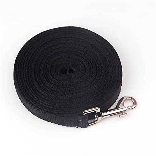 Nylon-Hundetrainingsleinen Heimtierbedarf Gehgeschirr Halsbandführerseil for Hunde Und Katzen (Color : Black, Size : M) von REYNEM