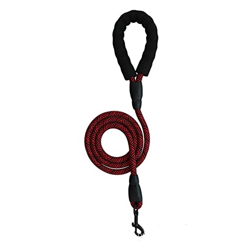 Strapazierfähiges, Reflektierendes Hundegeschirr for Hunde, Verstellbares Geschirr for Große Hunde, Gehgeschirr for Kleine, Mittelgroße Hunde (Color : Red Rope, Size : L) von REYNEM