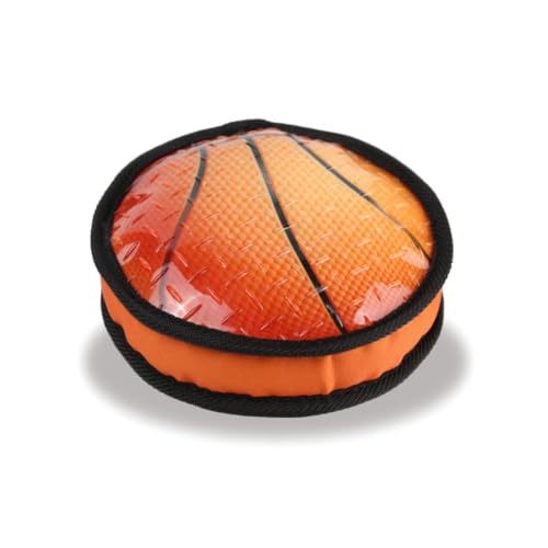 RGBRGB Durable Chew Toss Training Flat Ball for Dogs - Interaktive, Teeth Cleaning, Durable TPR Toy von RGBRGB
