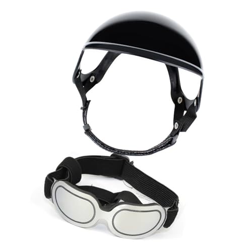 Hundebrille, Hundehut, Welpen-Helme, Motorrad-Sonnenschutz, Helm, Hut, verstellbar, Haustier für den Außenbereich Hundebrille, Hundehut, Welpen-Helme, Motorrad-Sonnenschutz, Helm, Hut, verstellbar, Haustier für den Außenbereich von RGYBAO