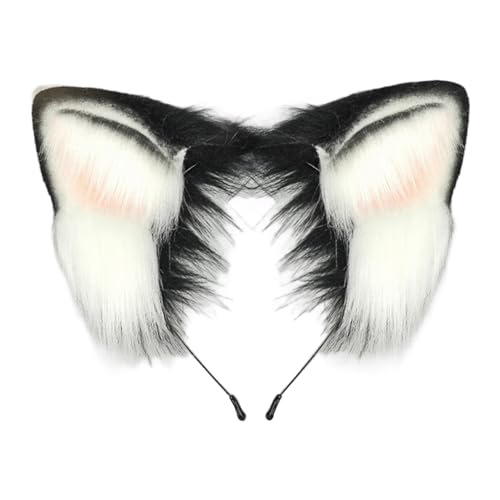 RGYBAO 1/2 x Kunstpelz, Hundeohren, Stirnband, Schwanz, Tierkostüme für Weihnachten, Halloween, Cosplay, Party, Kostümzubehör RGYBAO 1/2 x Kunstpelz, Hundeohren, Stirnband, Schwanz, Tierkostüme für Weihnachten, Halloween, Cosplay, Party, Kostümzubehör von RGYBAO
