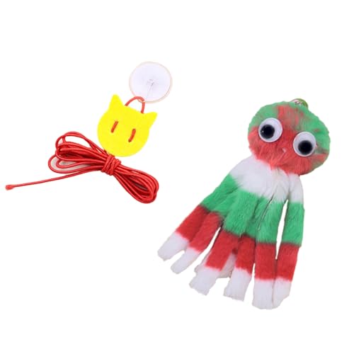 RGYBAO An der Wand montiertes Plüsch-Kätzchen-Spielzeug für aktive Kätzchen, Haltbarkeit, Plüsch, sicher, interaktives Spielgerät, leicht zu reinigen, hängendes Haustierspielzeug von RGYBAO