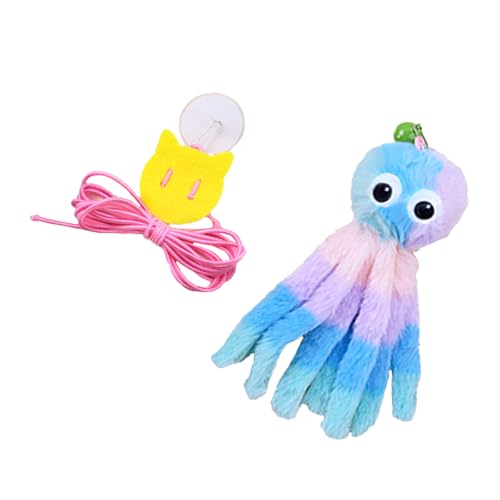 RGYBAO An der Wand montiertes Plüsch-Kätzchen-Spielzeug für aktive Kätzchen, Haltbarkeit, Plüsch, sicher, interaktives Spielgerät, leicht zu reinigen, hängendes Haustierspielzeug von RGYBAO
