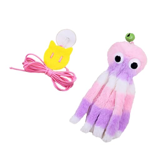 RGYBAO An der Wand montiertes Plüsch-Kätzchen-Spielzeug für aktive Kätzchen, Haltbarkeit, Plüsch, sicher, interaktives Spielgerät, leicht zu reinigen, hängendes Haustierspielzeug von RGYBAO