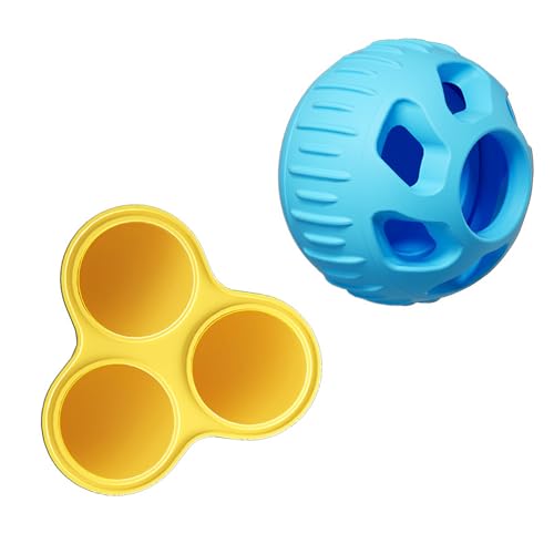 RGYBAO Hundespielzeug zum Einfrieren, befüllbar, Leckerli-Trainingsspielzeug für kleine bis große Hunde, Silikon-Kauspielzeug zur Zahnreinigung, kauresistentes Puzzle RGYBAO Hundespielzeug zum Einfrieren, befüllbar, Leckerli-Trainingsspielzeug für kleine bis große Hunde, Silikon-Kauspielzeug zur Zahnreinigung, kauresistentes Puzzle von RGYBAO