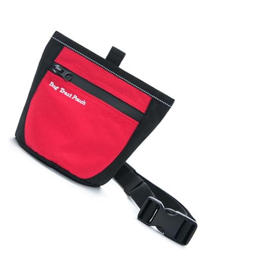 RGYBAO Hundetraining-Hüfttasche mit verstärktem Gürtel und Reißverschluss-Design für Haustier-Training, Spaziergänge, Outdoor-Aktivitäten, Leckerli-Halter mit Reißverschluss von RGYBAO