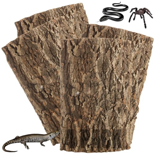 RHBLME Korkrinde, 30 cm L x 19,8 cm B, Korkrinde für Reptilien, Korkrinde für Terrarium, Reptilien-Tank, Hintergrund, Wanddekoration, natürliche Reptilien-Klettermatte, 4 Stück RHBLME Korkrinde, 30 cm L x 19,8 cm B, Korkrinde für Reptilien, Korkrinde für Terrarium, Reptilien-Tank, Hintergrund, Wanddekoration, natürliche Reptilien-Klettermatte, 4 Stück von RHBLME