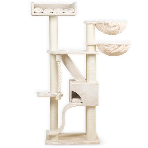 RHRQuality Krabpaal Voor Grote Katten - Kilimandjaro de Luxe Plus – 195 cm Hoog – Met 12 cm Sisalpalen & Luxe Ligplaats – Crème RHRQuality Krabpaal Voor Grote Katten - Kilimandjaro de Luxe Plus – 195 cm Hoog – Met 12 cm Sisalpalen & Luxe Ligplaats – Crème von RHRQUALITY