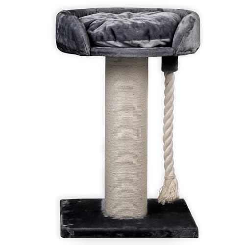 RHRQuality Kratzbaum für große Katzen – Chartreux – 80 cm hoch – Mit extra dickem 20 cm Sisalstamm – Luxuriöse Liegefläche von ⌀60 cm – Dunkelgrau RHRQuality Kratzbaum für große Katzen – Chartreux – 80 cm hoch – Mit extra dickem 20 cm Sisalstamm – Luxuriöse Liegefläche von ⌀60 cm – Dunkelgrau von RHRQUALITY