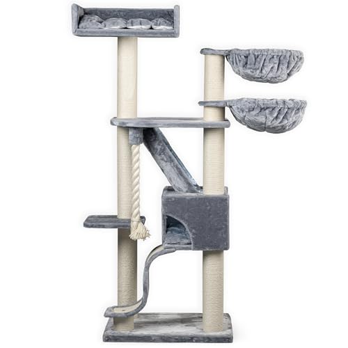 RHRQuality Krabpaal Voor Grote Katten - Kilimandjaro de Luxe Plus – 195 cm Hoog – Met 12 cm Sisalpalen & Luxe Ligplaats – Lichtgrijs RHRQuality Krabpaal Voor Grote Katten - Kilimandjaro de Luxe Plus – 195 cm Hoog – Met 12 cm Sisalpalen & Luxe Ligplaats – Lichtgrijs von RHRQUALITY