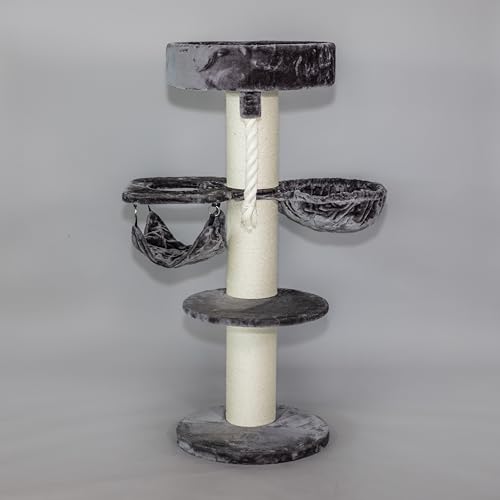 RHRQuality Kratzbaum für Großkatzen - Maine Coon Sleeper Dark Grey Crown Plus - mit extra dicken 15cm Sisalpfosten RHRQuality Kratzbaum für Großkatzen - Maine Coon Sleeper Dark Grey Crown Plus - mit extra dicken 15cm Sisalpfosten von RHRQUALITY