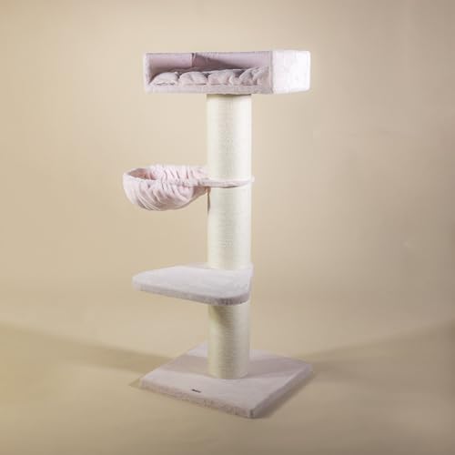 RHRQuality Kratzbaum für große Katzen - Royalty Pink Teddy de Luxe - mit extra dicken 20cm Sisalpfosten RHRQuality Kratzbaum für große Katzen - Royalty Pink Teddy de Luxe - mit extra dicken 20cm Sisalpfosten von RHRQUALITY