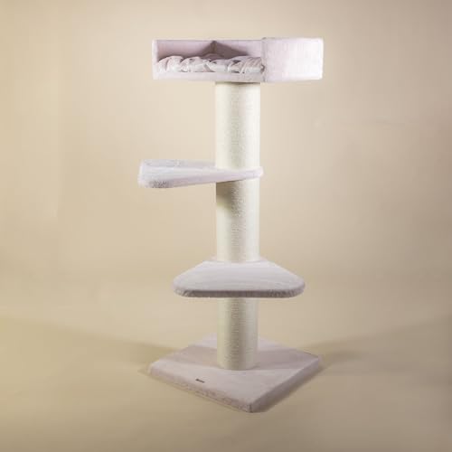 RHRQuality Kratzbaum für große Katzen – Royalty – 158 cm hoch – mit extra dicken 20 cm Sisalstämmen – rosa RHRQuality Kratzbaum für große Katzen – Royalty – 158 cm hoch – mit extra dicken 20 cm Sisalstämmen – rosa von RHRQUALITY
