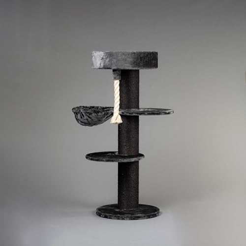 RHRQuality Kratzbaum für große Katzen - Maine Coon Sleeper Blackline Dark Grey Plus - mit extra dicken 15cm Sisalpfosten RHRQuality Kratzbaum für große Katzen - Maine Coon Sleeper Blackline Dark Grey Plus - mit extra dicken 15cm Sisalpfosten von RHRQUALITY