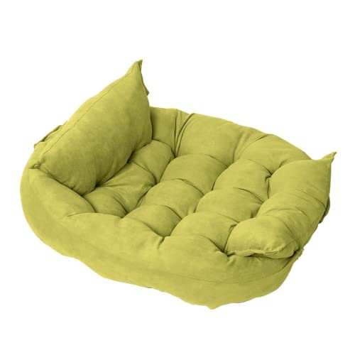 RICHRAIN Haustier-Sofa für Hunde, 3-in-1, für große und mittelgroße Hunde, multifunktional, quadratisch, Größe M, Hellgrün von RICHRAIN