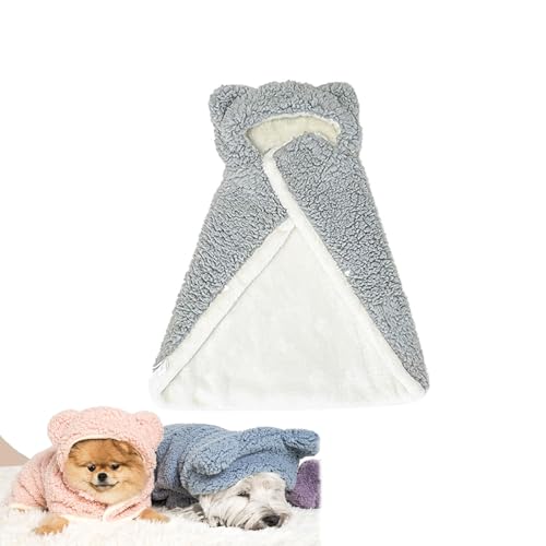 RICOKJRDE Umhangdecke Für Haustiere, Umhangdecke Für Hunde, Dicke Umhangdecke Für Hunde, Wintermantel Für Hunde Mit Mütze, Warme Schlafdecke Für Kleine Und Mittelgroße Hunde Und Katzen (L,Grey) RICOKJRDE Umhangdecke Für Haustiere, Umhangdecke Für Hunde, Dicke Umhangdecke Für Hunde, Wintermantel Für Hunde Mit Mütze, Warme Schlafdecke Für Kleine Und Mittelgroße Hunde Und Katzen (L,Grey) von RICOKJRDE