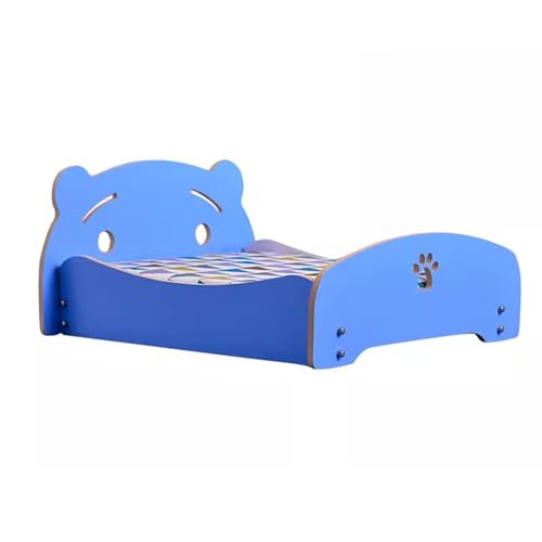 Kiefer Hundebett, Massivholz Haustier Bett, Kennel Möbel Katze gegen Hundebett Rahmen, 5 Farben verfügbar, für kleine mittlere Hunde Katzen(Color:Style 10) von RIEJIN