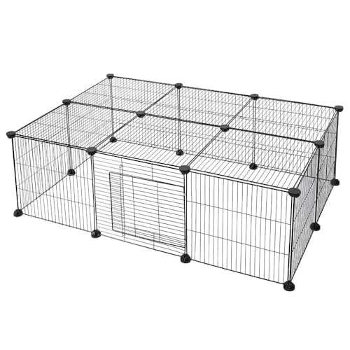 Freigehege DIY Laufstall Laufgitter Welpenauslauf Kleintier mit Tür Kaninchen Freigehege DIY Laufstall Laufgitter Welpenauslauf Kleintier mit Tür Kaninchen von RILOOP