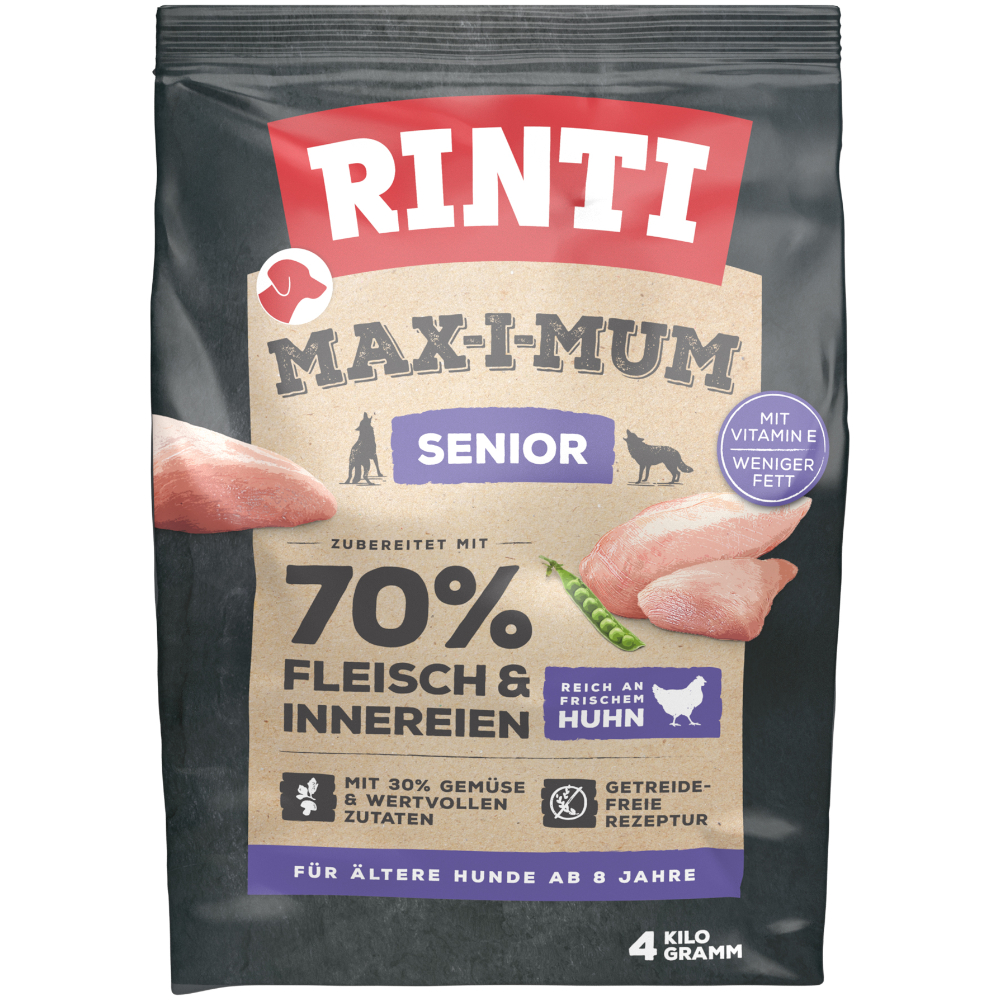 RINTI Max-i-mum Senior Huhn - Sparpaket: 2 x 4 kg von RINTI Max-i-mum