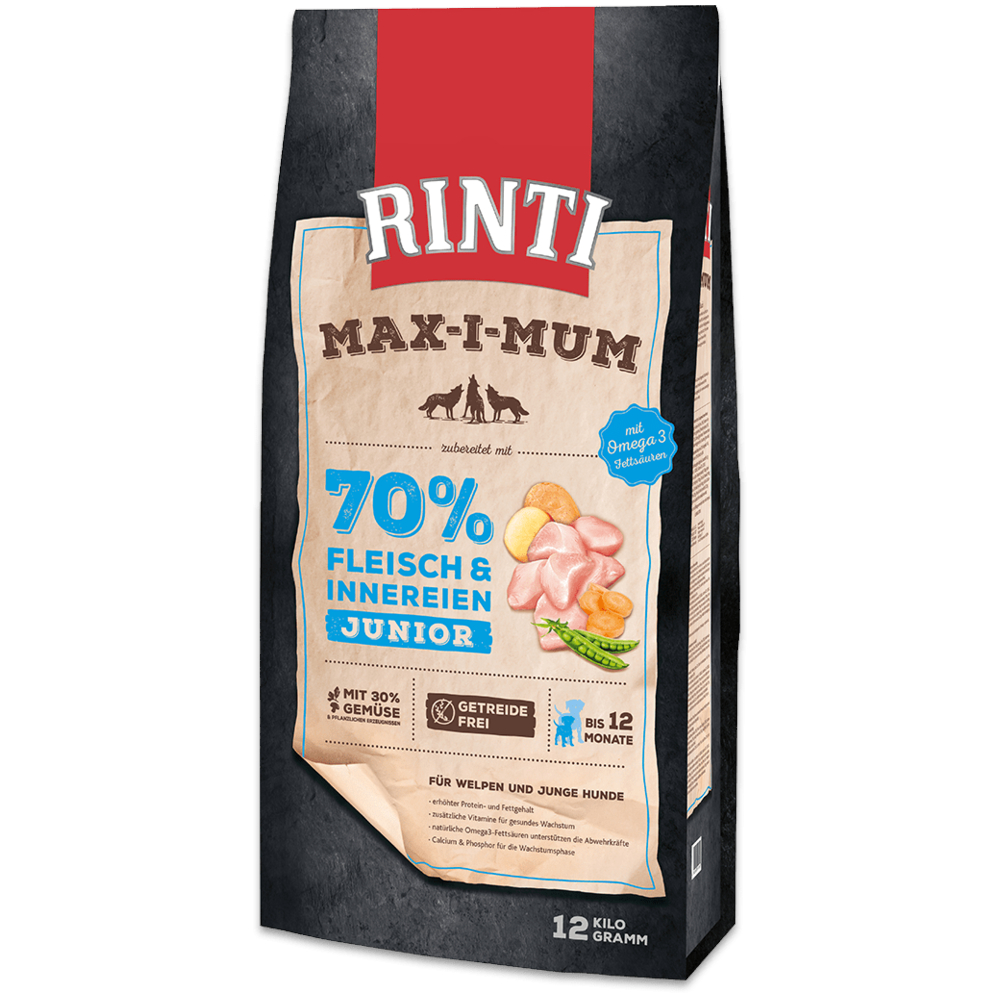 Rinti Max-i-mum Junior Huhn - Sparpaket: 2 x 12 kg von RINTI Max-i-mum