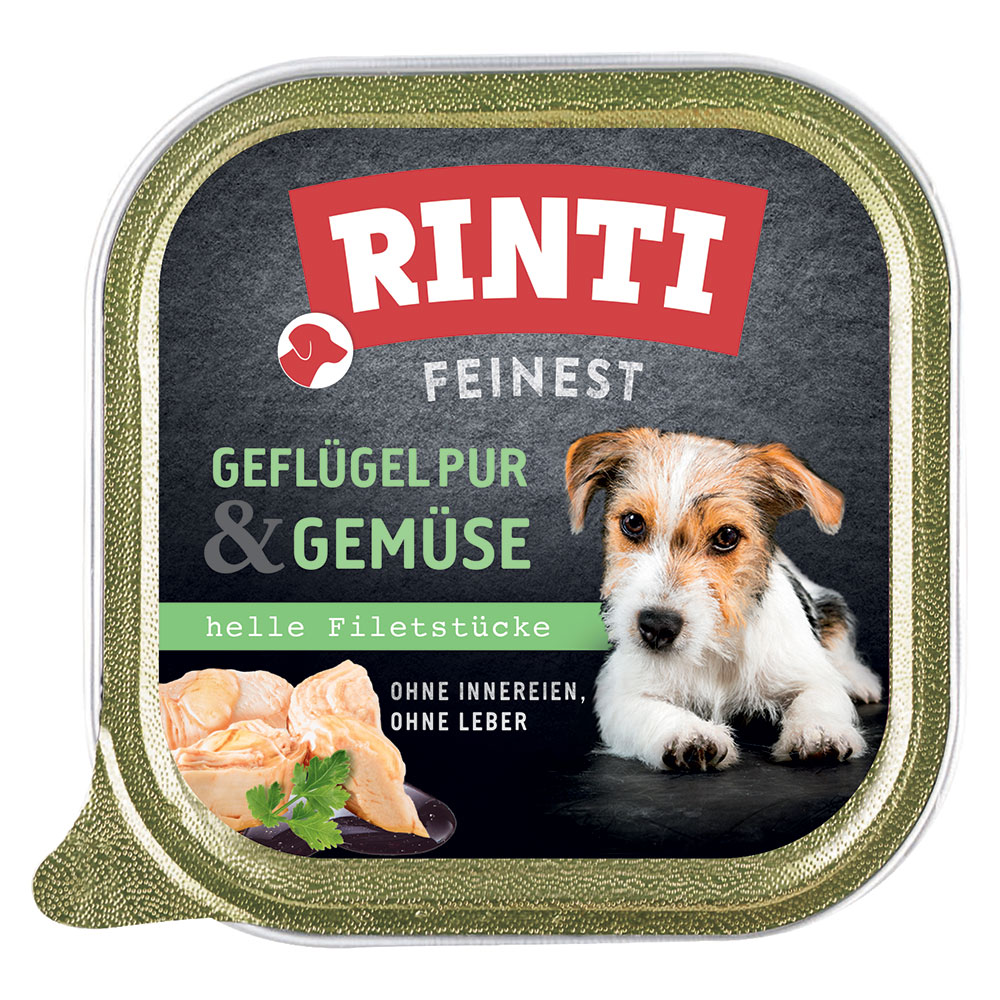 Megapack RINTI Feinest Schälchen 44 x 150 g - Geflügel & Gemüse von Rinti