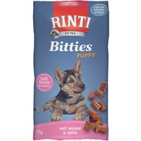 RINTI Bitties Puppy - 12 x 75 g Huhn & Ente von Rinti