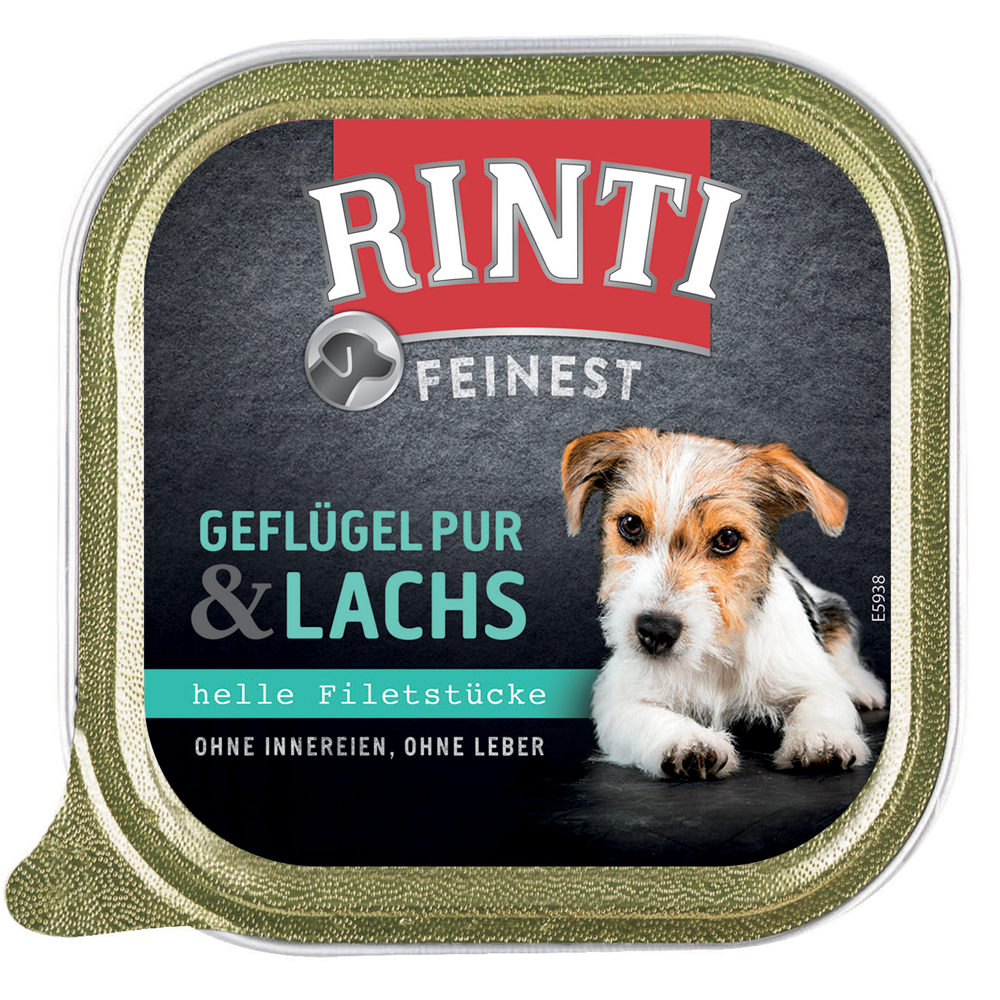 RINTI Feinest Schälchen 11 x 150 g - Geflügel & Lachs von Rinti