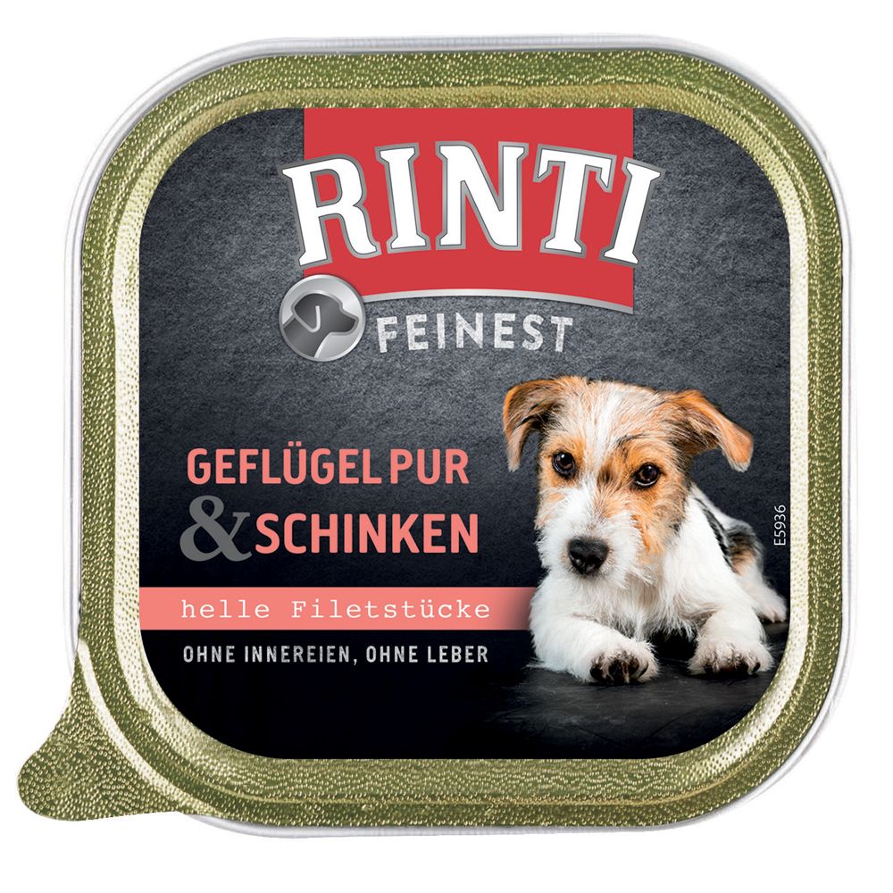 RINTI Feinest Schälchen 11 x 150 g - Geflügel & Schinken von Rinti