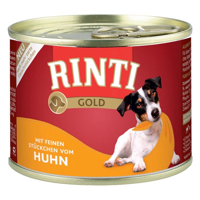 RINTI Gold 12 x 185 g - Huhnstückchen von Rinti