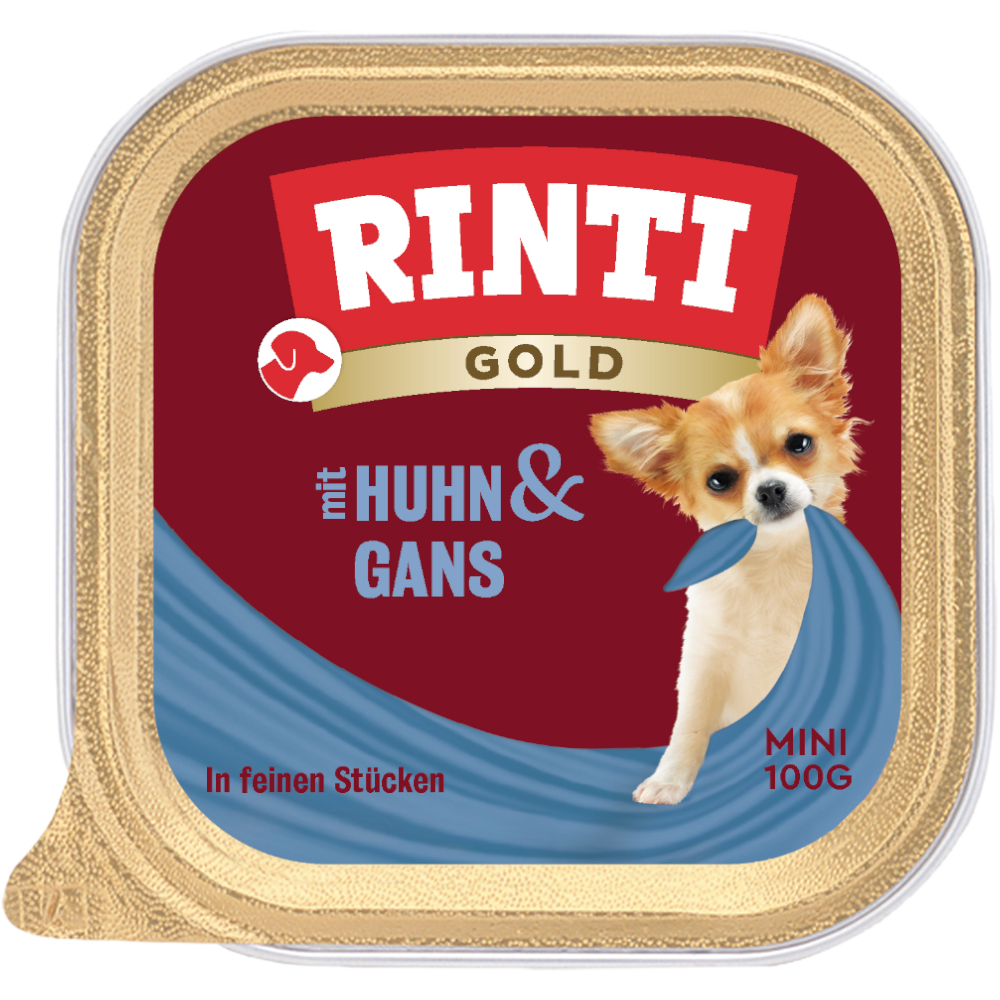 RINTI Gold Mini 6 x 100 g - Huhn & Gans von Rinti