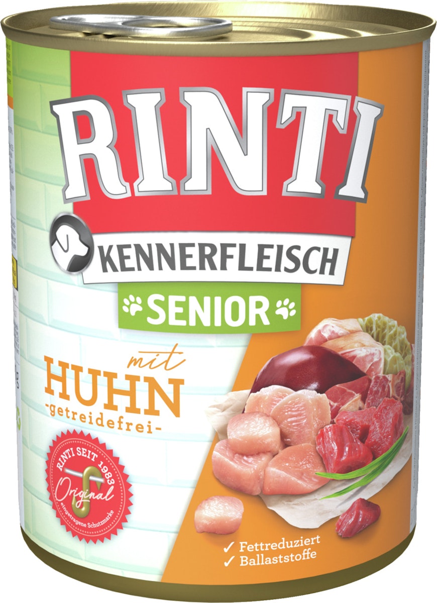 RINTI Kennerfleisch Senior 800g Dose Hundenassfutter von Rinti