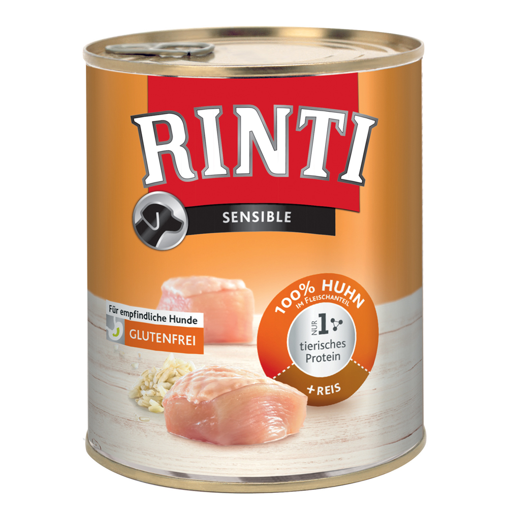RINTI Sensible 6 x 800 g - Huhn & Reis von Rinti