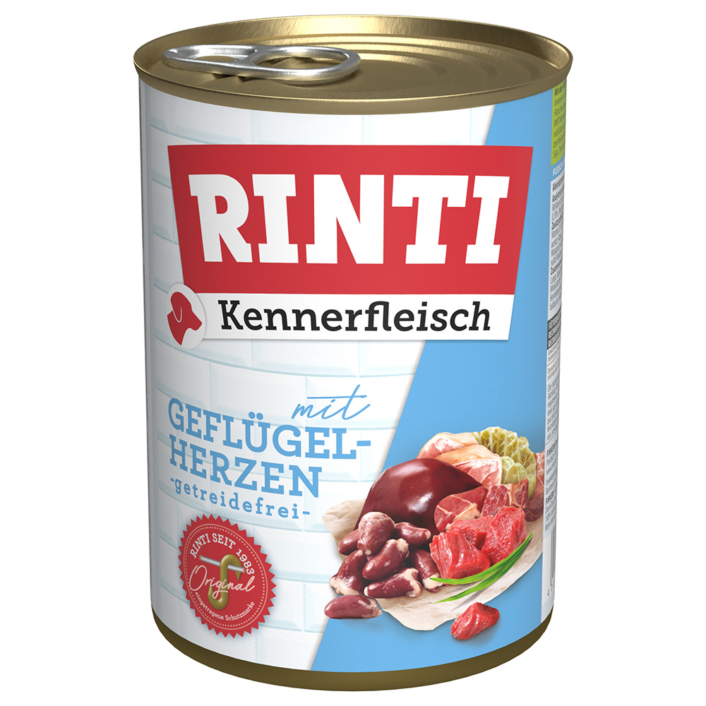 Sparpaket RINTI Kennerfleisch 24 x 400g - Geflügelherzen von Rinti