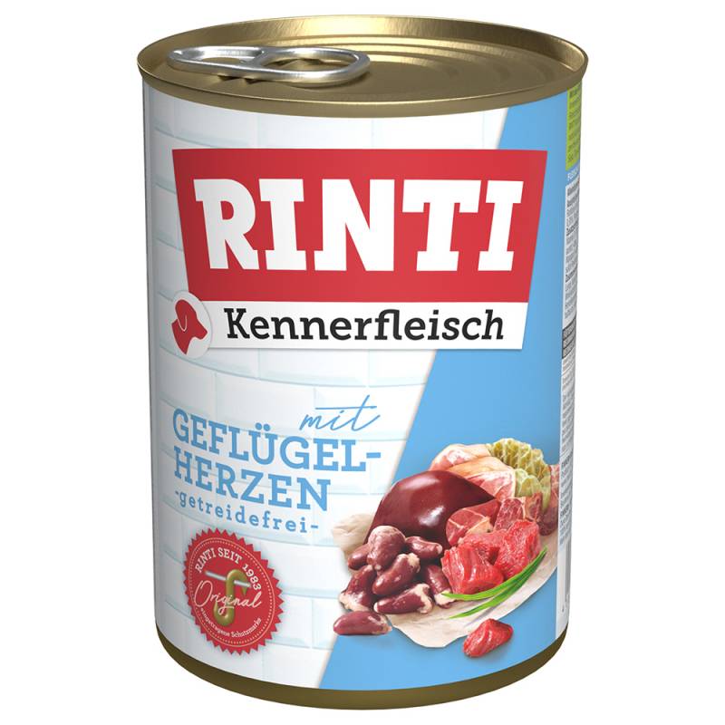 Sparpaket RINTI Kennerfleisch 24 x 400g - Geflügelherzen von Rinti