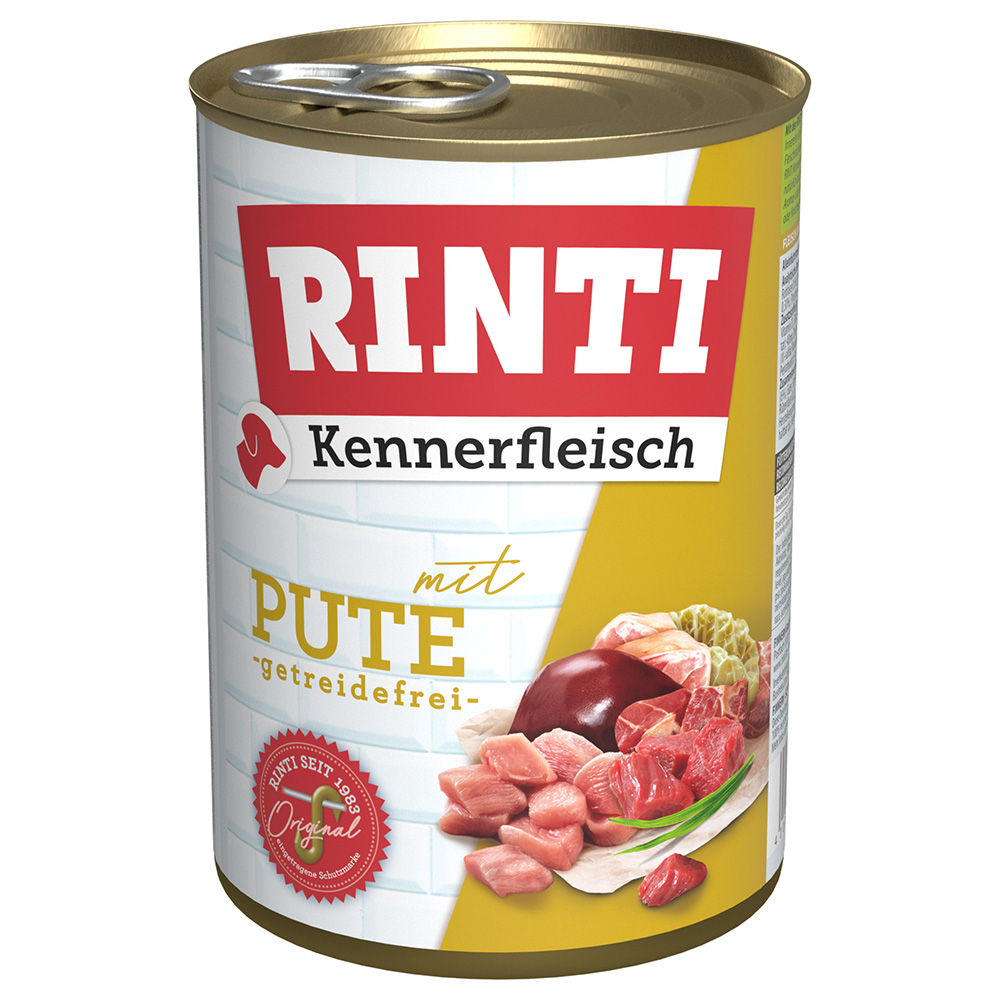 Sparpaket RINTI Kennerfleisch 24 x 400g - Pute von Rinti