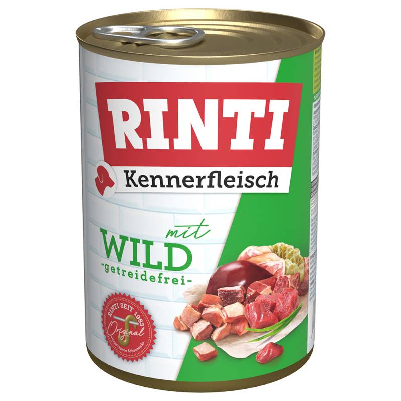 Sparpaket RINTI Kennerfleisch 24 x 400g - Wild von Rinti