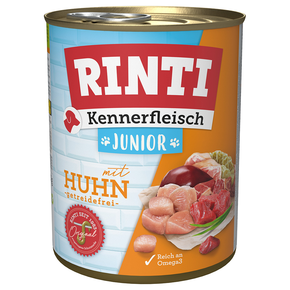 Sparpaket RINTI Kennerfleisch 24 x 800 g - Junior: Huhn von Rinti