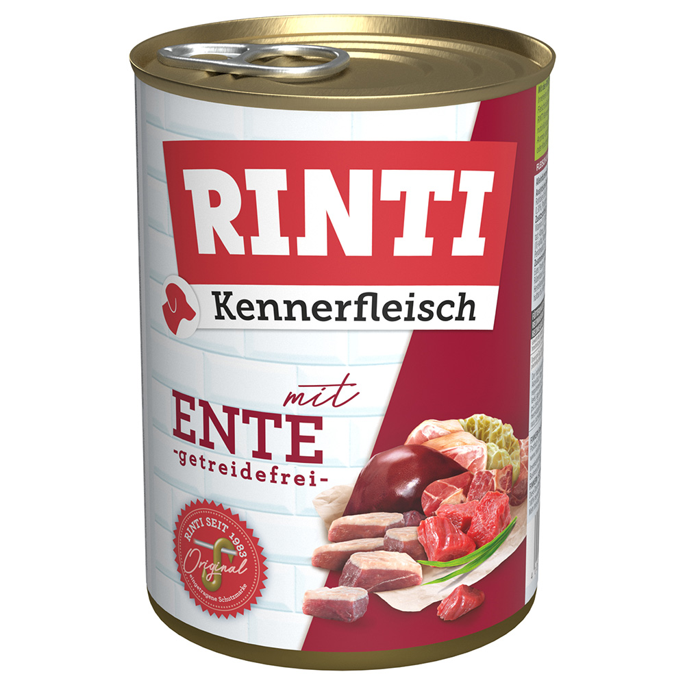 Sparpaket RINTI Kennerfleisch 12 x 400 g - Ente von Rinti