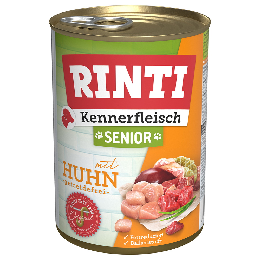Sparpaket RINTI Kennerfleisch 12 x 400 g - Senior: Huhn von Rinti