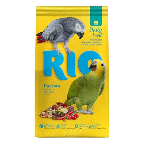 RIO Alleinfutter für Papageien | 3 kg | Speziell zusammengestellte Mischung von ausgesuchten, gesunden und beliebten Saaten und Getreide | Zur Versorgung des Nährstoffbedarfs von RIO